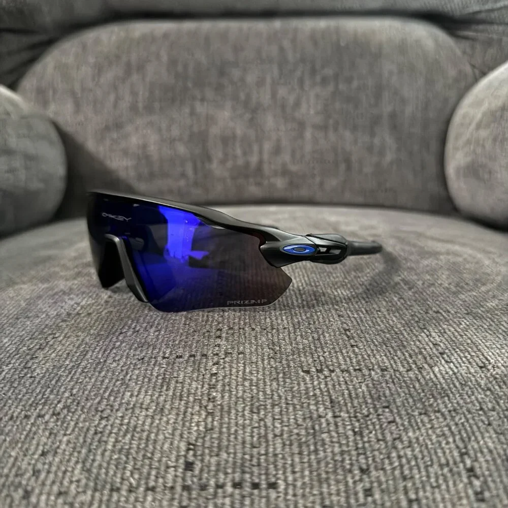Oakley Radar EV PRIZM Polarized Sapphire Iridium OO9208 Black Frame - Picture 8 of 13